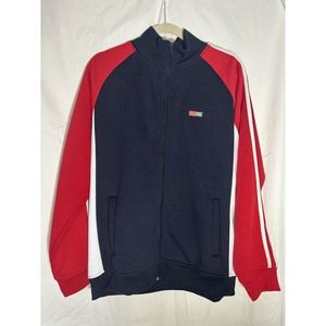 Rokk‎ Norwegian Brand Softshell Jacket Size XL Navy/Red EUC O11